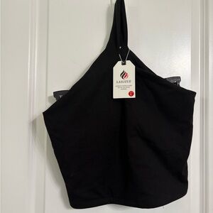 Laslulu Black Halter Top